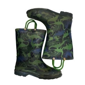 Boys, light up dino rain boots, sz 11/12